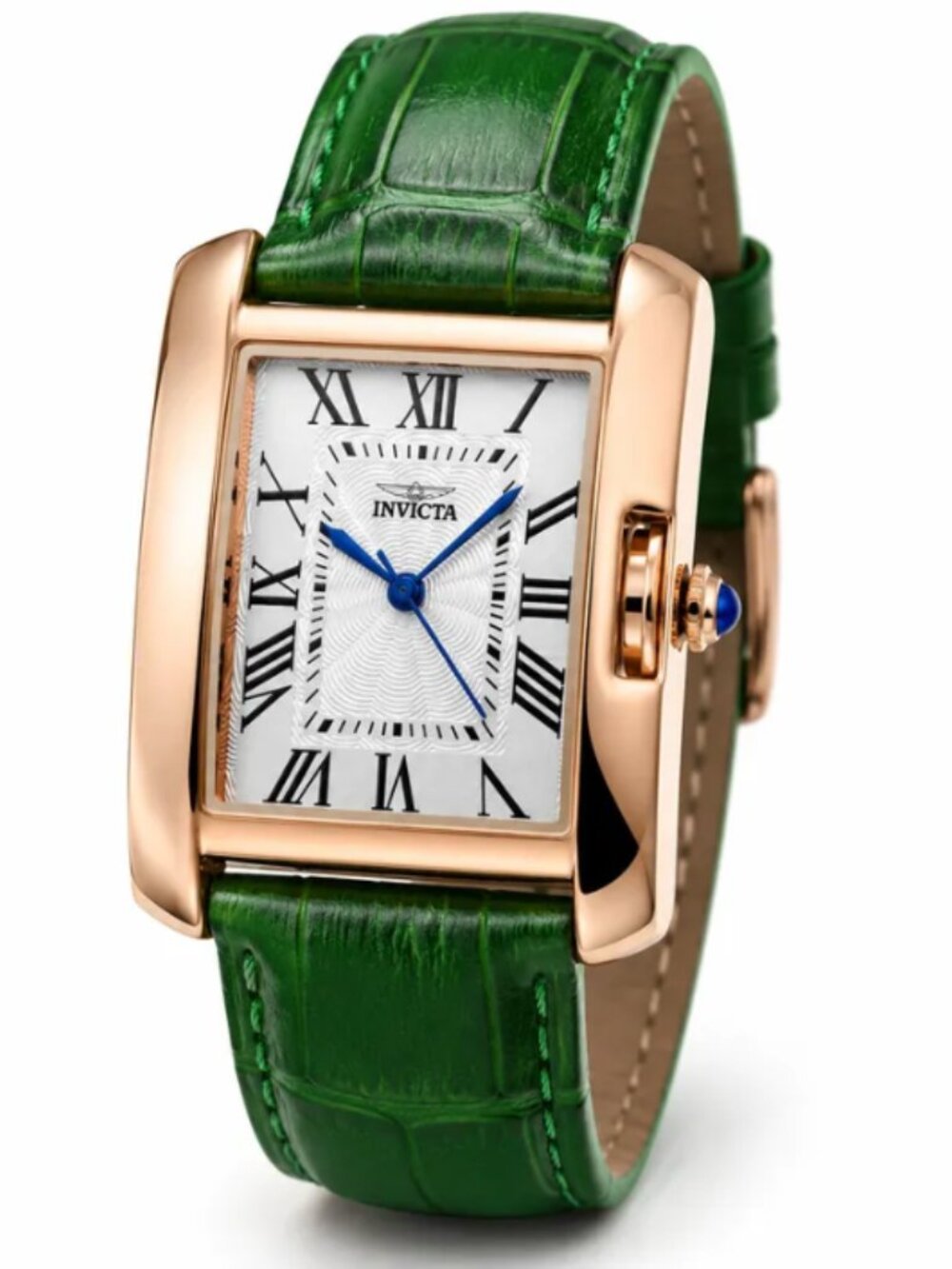 💚 Invicta Ladies’ Gold Tone & Green Adjustable Strap Watch NIB - Picture 2 of 7